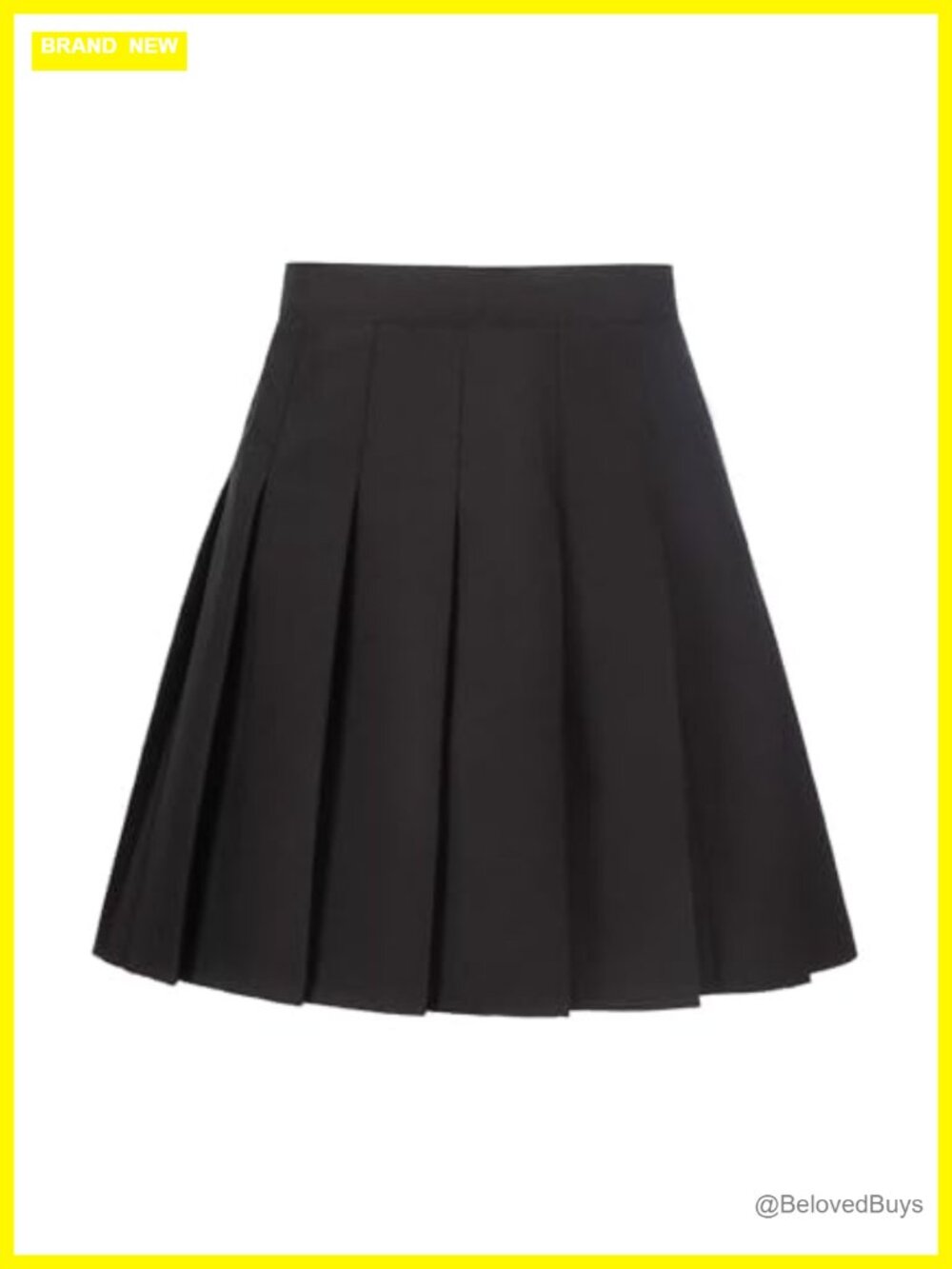 Pleated Skort Built-in Shorts High Waisted A-Line Skirt